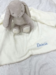 Solesmith Personalised Embroidered Bunny and Blanket Set - Image 3 of 4
