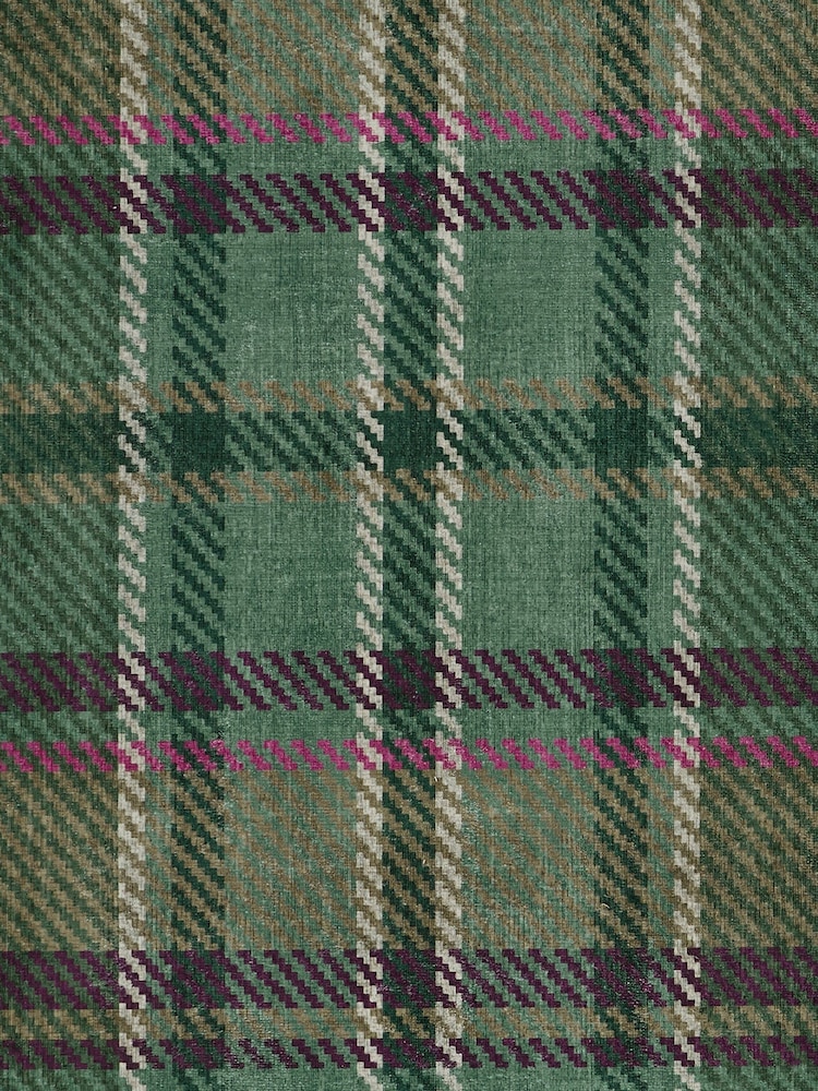 Hug Rug Emerald Isla Plaid Runner - Image 4 of 4 Hug Rug Emerald Isla Plaid Runner - Image 4 of 4