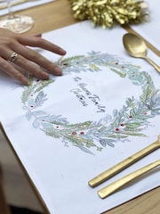 Solesmith Wreath Personalised Christmas Placemat - Image 1 of 3