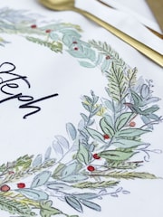 Solesmith Wreath Personalised Christmas Placemat - Image 2 of 3