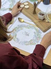 Solesmith Wreath Personalised Christmas Placemat - Image 3 of 3