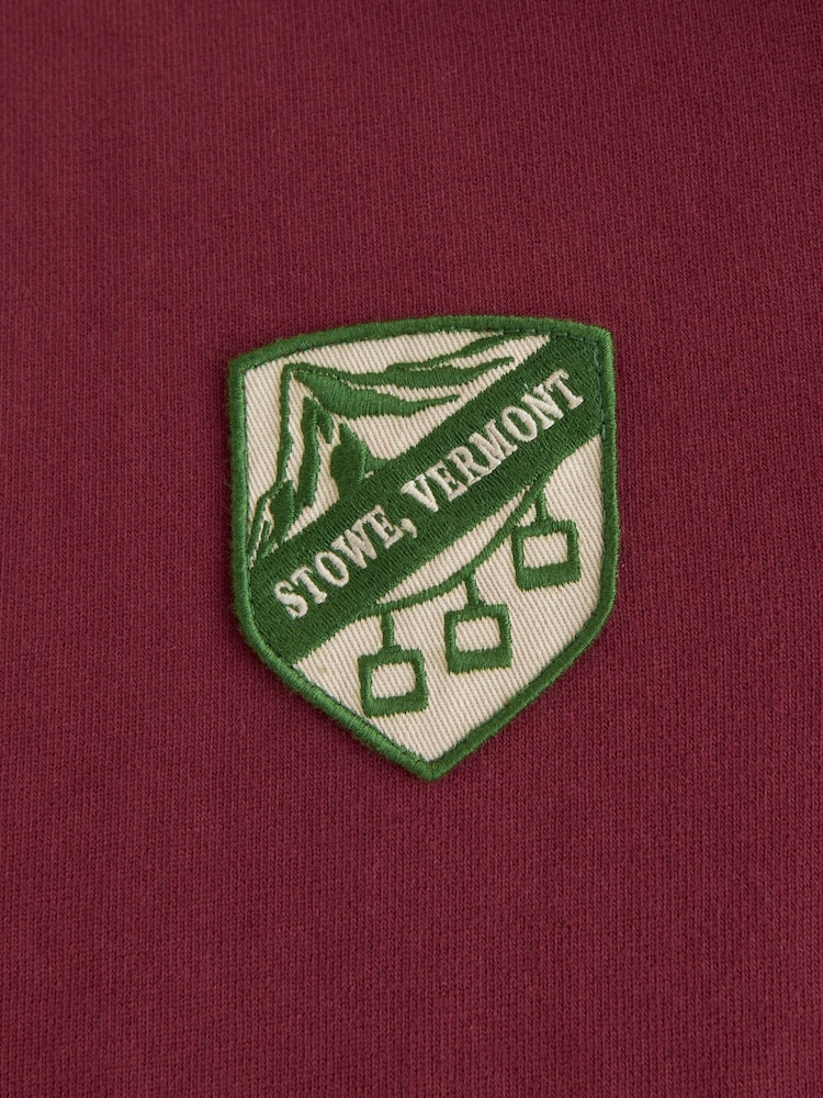 Abercrombie & Fitch Red Long Sleeve Rugby Polo Shirt - Image 8 of 8