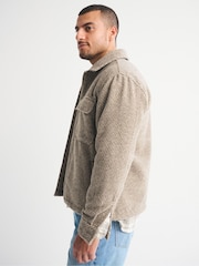 Abercrombie & Fitch Brown Boucle Long Sleeve Shirt - Image 5 of 8