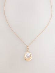 Silver Tone Mixed Metal Pendant Necklace - Image 3 of 5