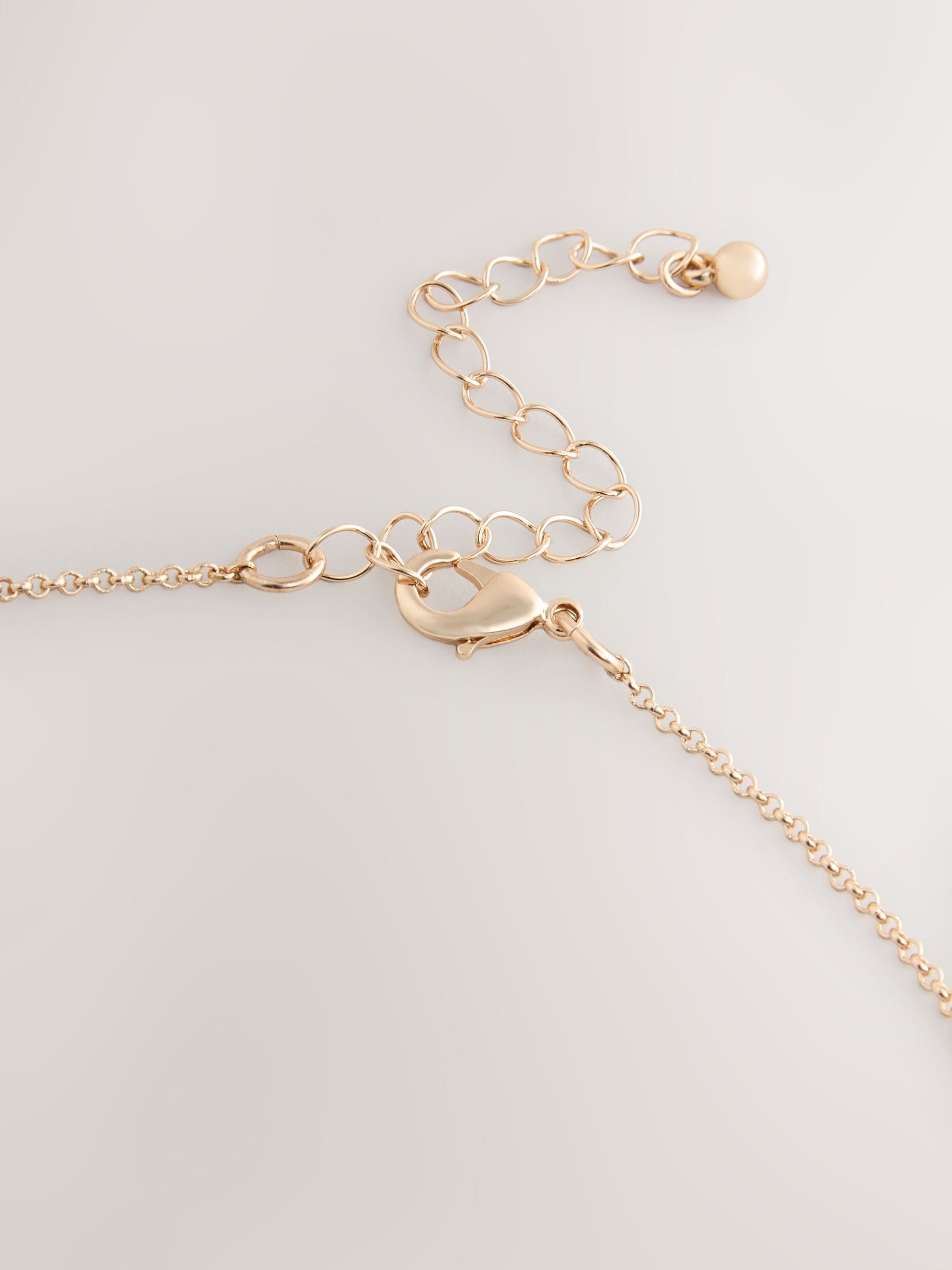 Buy Silver Tone Mixed Metal Pendant Necklace from Next Romania