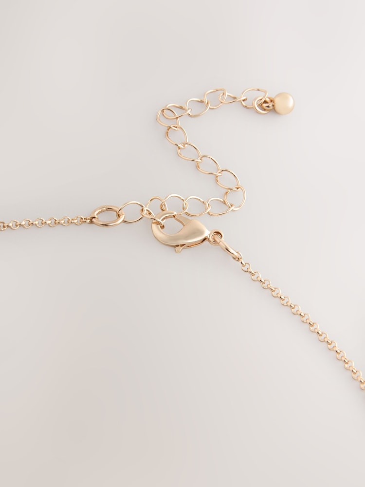 Silver Tone Mixed Metal Pendant Necklace - Image 5 of 5