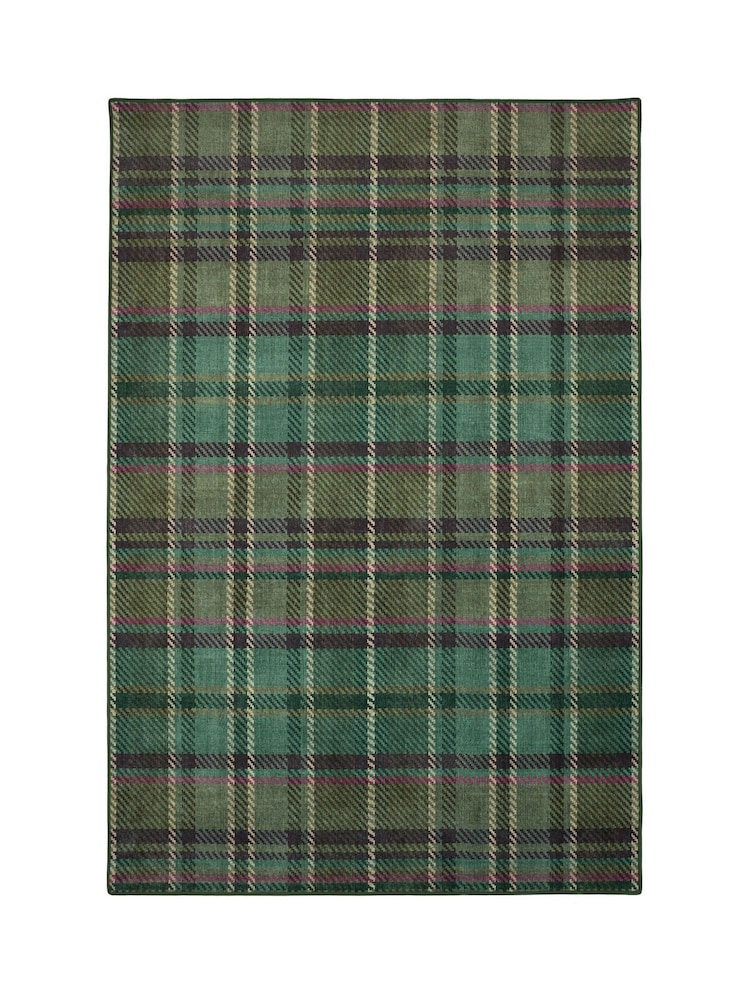Hug Rug Emerald Isla Plaid Rug - Image 5 of 5 Hug Rug Emerald Isla Plaid Rug - Image 5 of 5