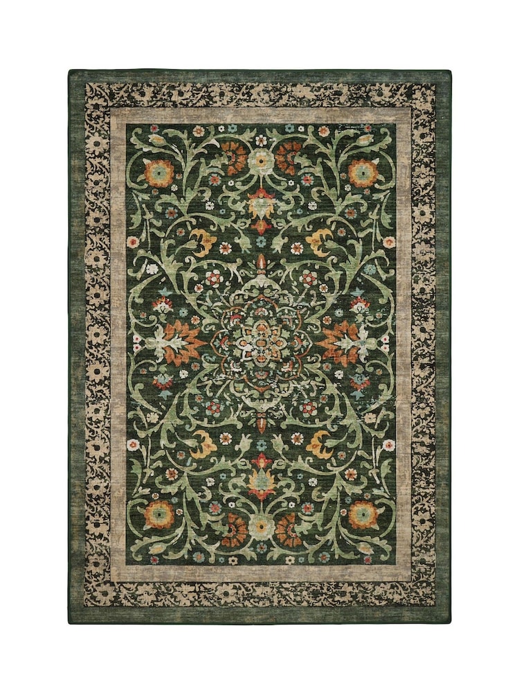 Hug Rug Green Country Paisley Rug - Image 1 of 3 Hug Rug Green Country Paisley Rug - Image 1 of 3