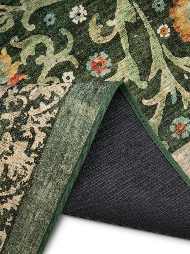 Hug Rug Green Country Paisley Rug - Image 3 of 3 Hug Rug Green Country Paisley Rug - Image 3 of 3
