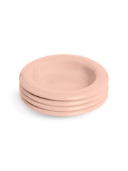 MADE.COM Set of 4 Pink Quell Pasta Bowls - Image 3 of 3