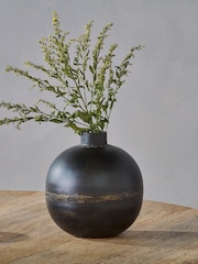 Nkuku Black Endo Iron Vase - Image 3 of 4