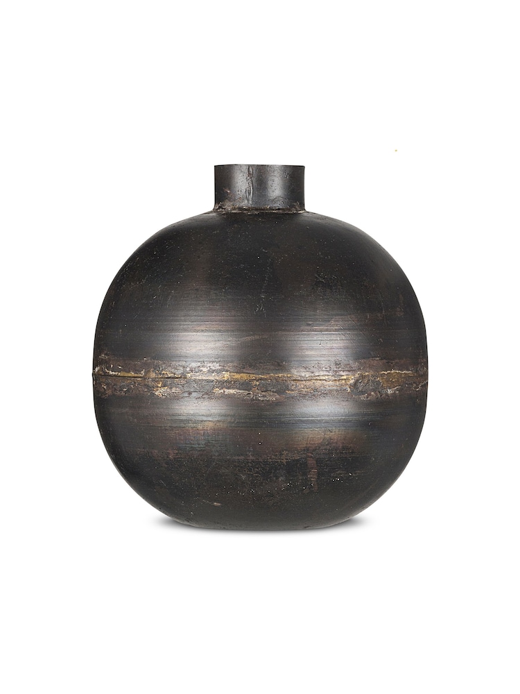 Nkuku Black Endo Iron Vase - Image 4 of 4