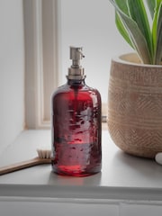 Nkuku Amber Avamali Hammered Glass Refill Bottle - Image 1 of 3