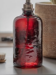 Nkuku Amber Avamali Hammered Glass Refill Bottle - Image 2 of 3