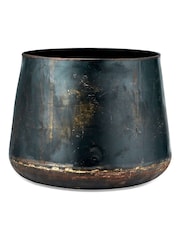 Nkuku Aged Black Endo Iron Planter - Image 2 of 2