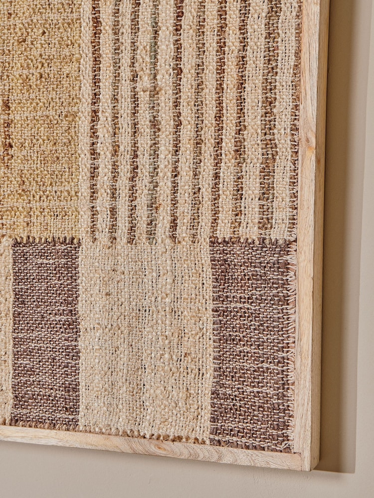 Nkuku Natural Gaiva Textile Wall Art - Image 2 of 4