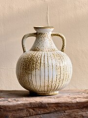 Nkuku White Anjuna Reactive Glaze Decorative Jug - Image 1 of 3