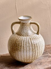 Nkuku White Anjuna Reactive Glaze Decorative Jug - Image 2 of 3