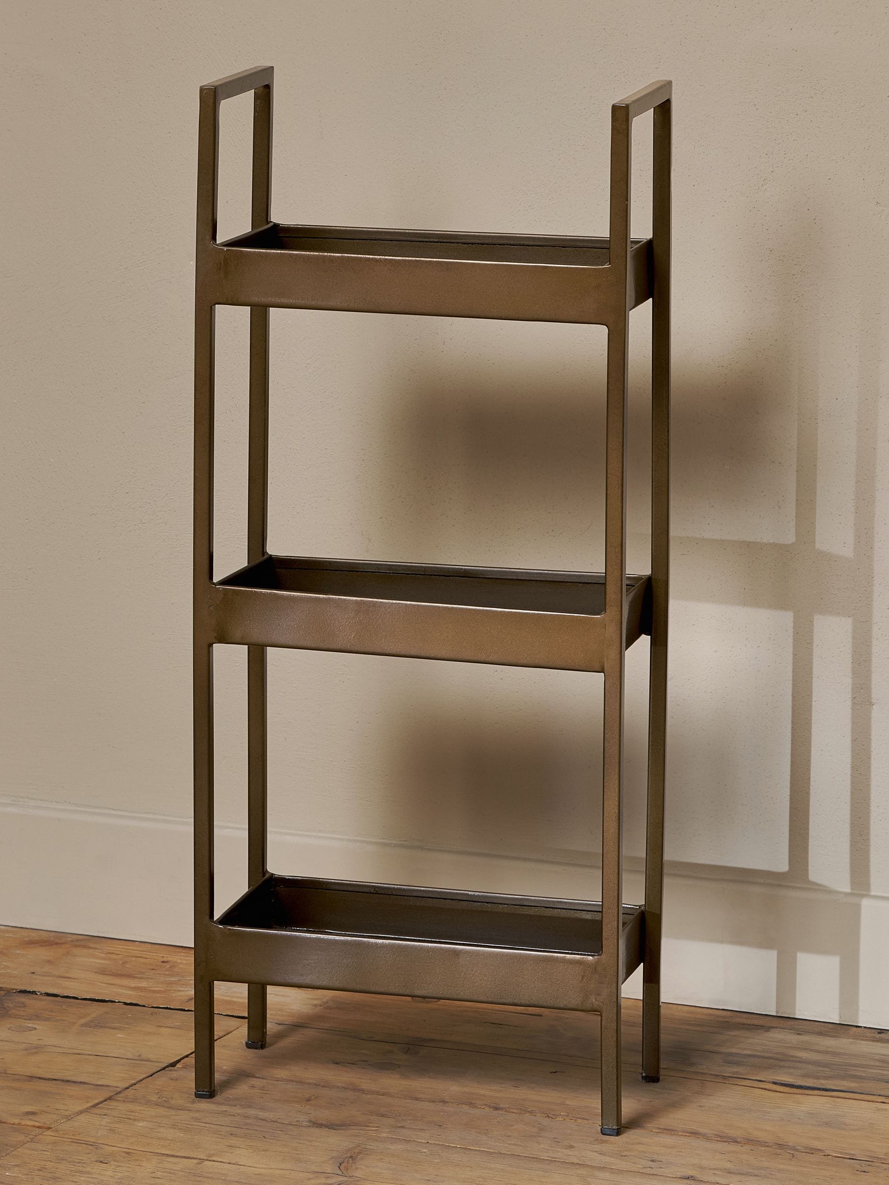 Nkuku Antique Brass Mahi Bathroom Storage Caddy