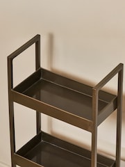 Nkuku Antique Brass Mahi Bathroom Storage Caddy - Image 4 of 5