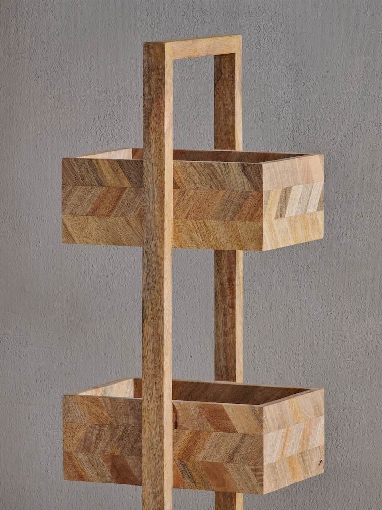 Nkuku Natural Sukha Mango Wood Storage Caddy - Image 2 of 4 Nkuku Natural Sukha Mango Wood Storage Caddy - Image 2 of 4