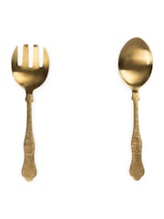 Nkuku Gold Khana Salad Servers - Image 3 of 3