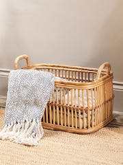 Nkuku Natural Rammi Rattan Laundry Basket - Image 1 of 5
