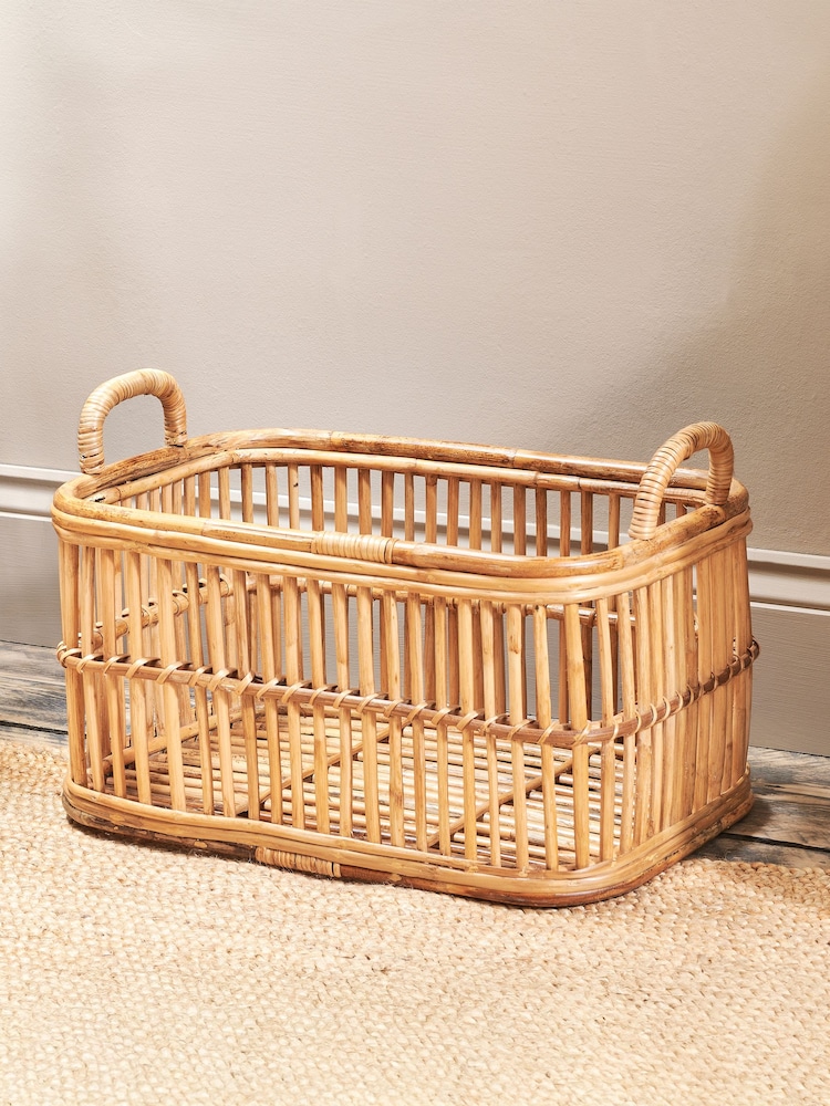 Nkuku Natural Rammi Rattan Laundry Basket - Image 2 of 5