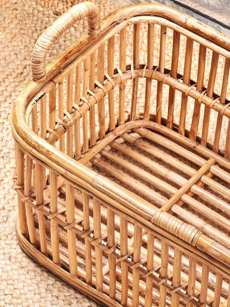 Nkuku Natural Rammi Rattan Laundry Basket - Image 5 of 5