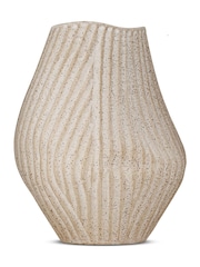 Nkuku Natural Kalai Ceramic Shape Vase - Image 3 of 3