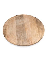 Nkuku Natural Soria Mango Lazy Susan Wood  Chopping Board - Image 4 of 6