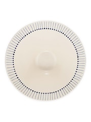 Nkuku Cream and Indigo Iba Serving Bowl - Image 3 of 3