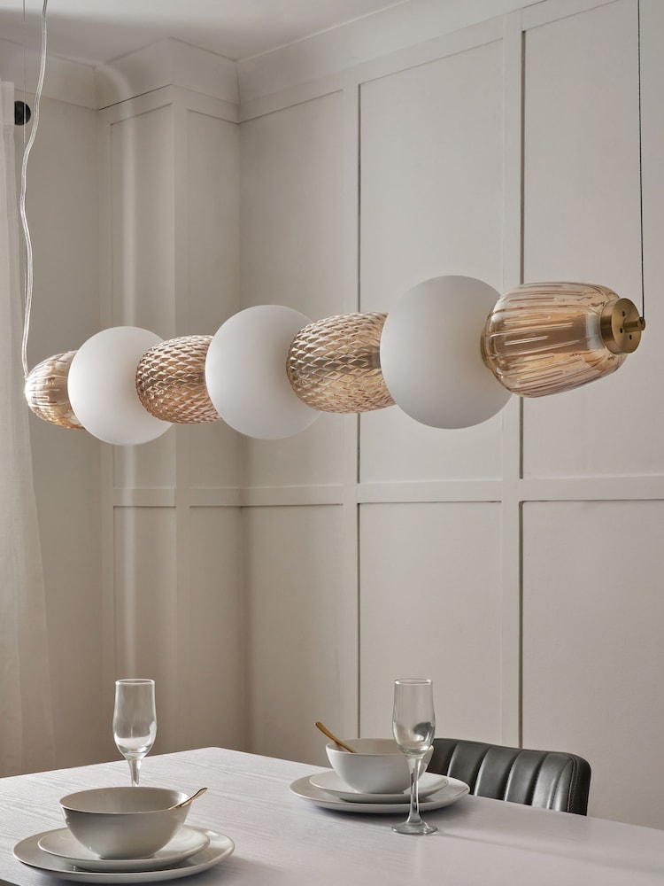 Visconte by BHS Satin Brass Edvin 7L Glass Dinner Bar - Image 2 of 9