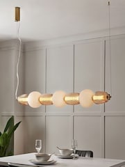 Visconte by BHS Satin Brass Edvin 7L Glass Dinner Bar - Image 5 of 9