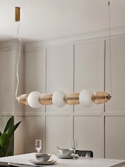 Visconte by BHS Satin Brass Edvin 7L Glass Dinner Bar - Image 6 of 9