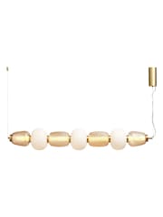 Visconte by BHS Satin Brass Edvin 7L Glass Dinner Bar - Image 7 of 9