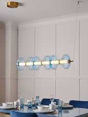 Visconte by BHS Sky Blue Elias 6L LED Diner Bar Glass Light - Image 5 of 9