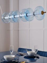 Visconte by BHS Sky Blue Elias 6L LED Diner Bar Glass Light - Image 8 of 9