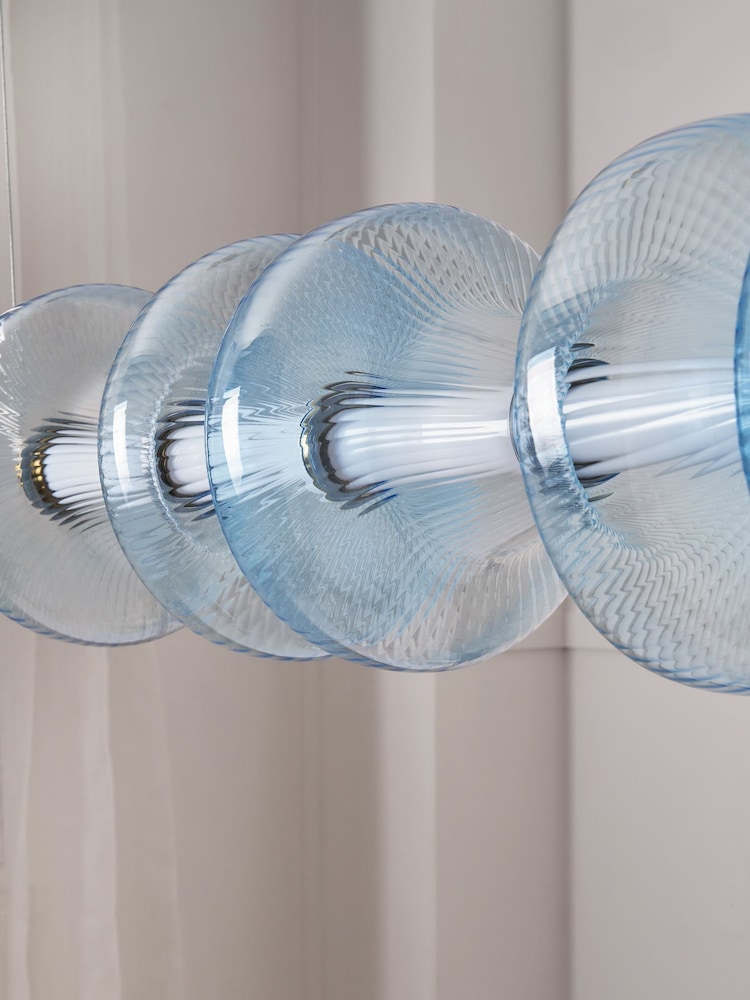 Visconte by BHS Sky Blue Elias 6L LED Diner Bar Glass Light - Image 9 of 9