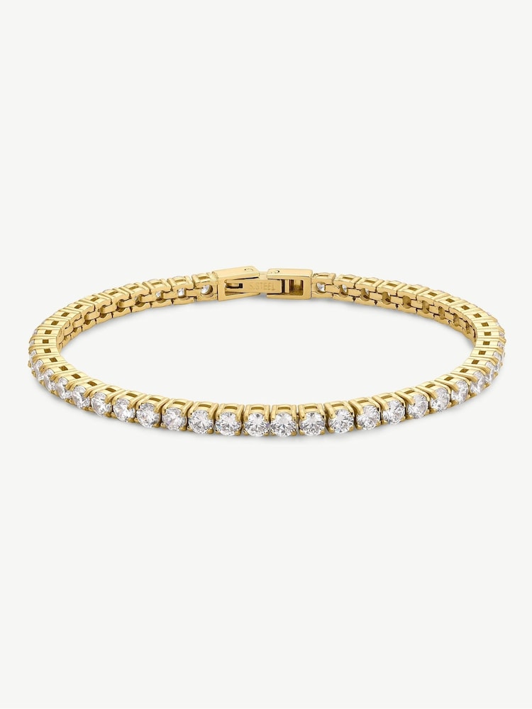 D.Louise Gold Waterproof Luxe Tennis Bracelet - Image 2 of 8 D.Louise Gold Waterproof Luxe Tennis Bracelet - Image 2 of 8