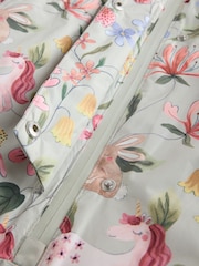 Sage Green Unicorn Waterproof Printed Snowsuit (3mths-7yrs) - Image 10 of 11