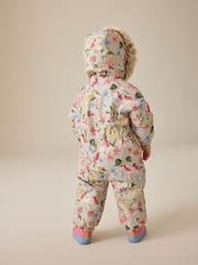 Sage Green Unicorn Waterproof Printed Snowsuit (3mths-7yrs) - Image 2 of 5