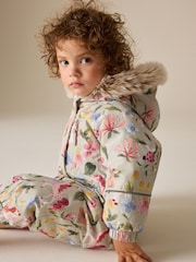 Sage Green Unicorn Waterproof Printed Snowsuit (3mths-7yrs) - Image 4 of 5