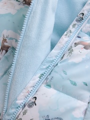 Blue Winter Scene - Costum de zăpadă Print Shower Resistant (3luni -7ani) - Imaginea 9 din 10