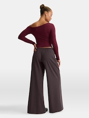 TALA Red 365 Gathered Long Sleeve Top - Image 2 of 3