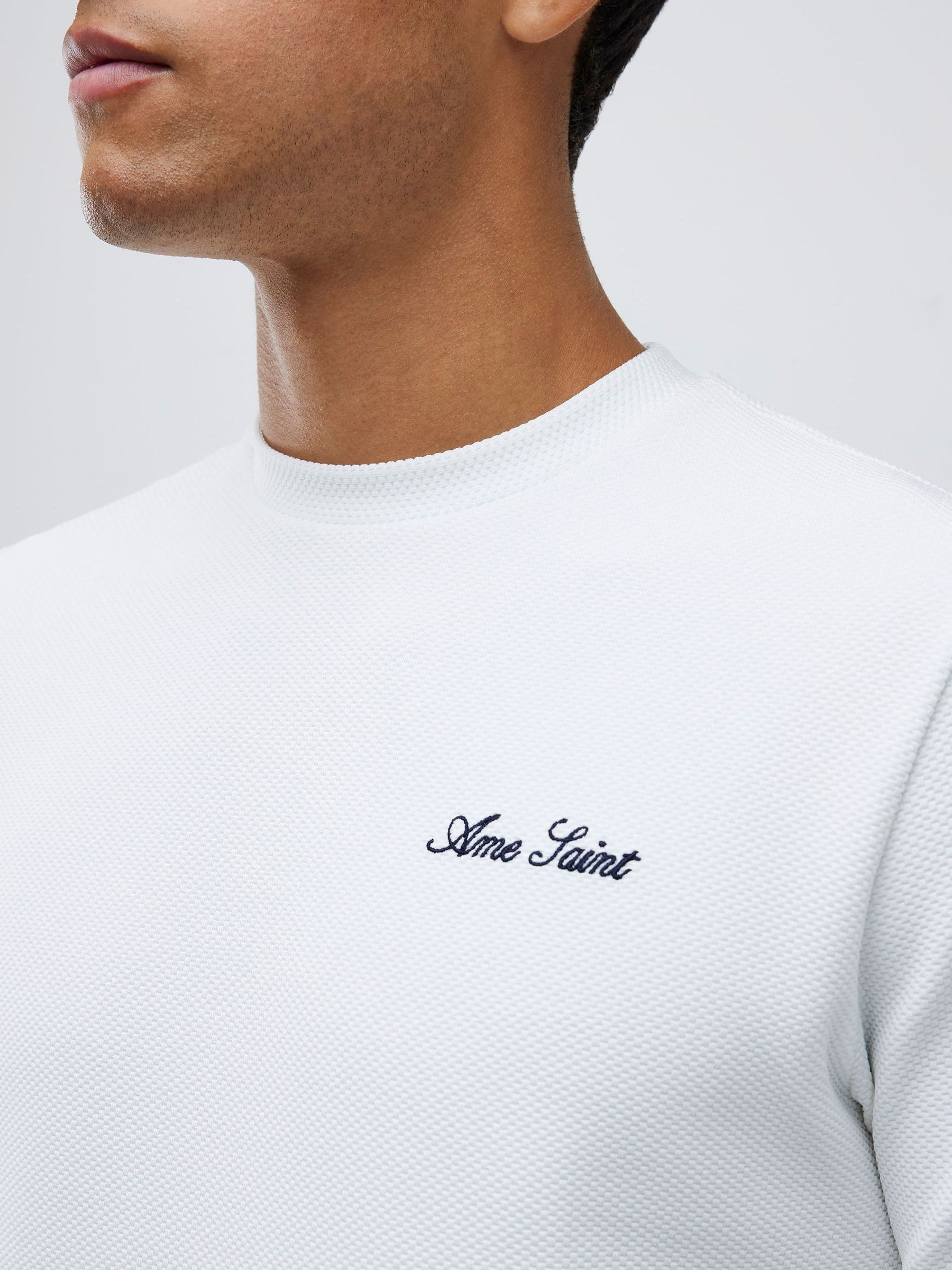 Buy River Island White Slim Fit Slinky Ame Saint T-Shirt from Next USA