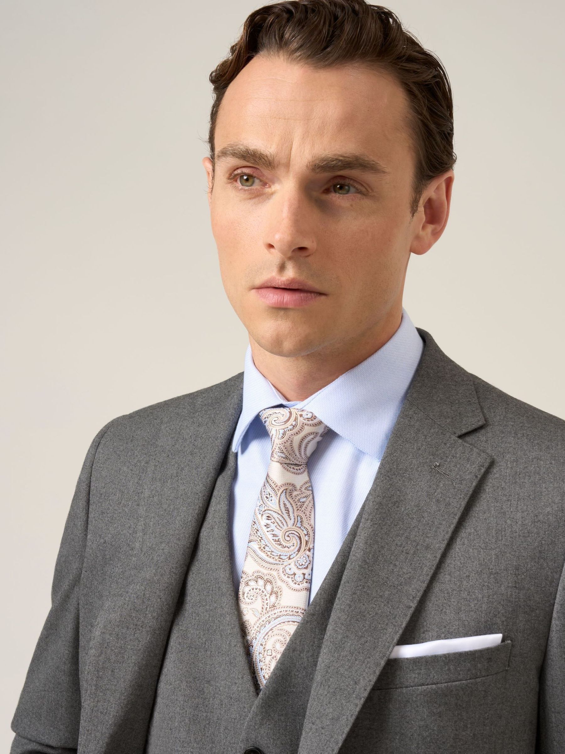Buy Skopes Grey Liston Tailored Fit Flannel Suit Jacket from Next USA