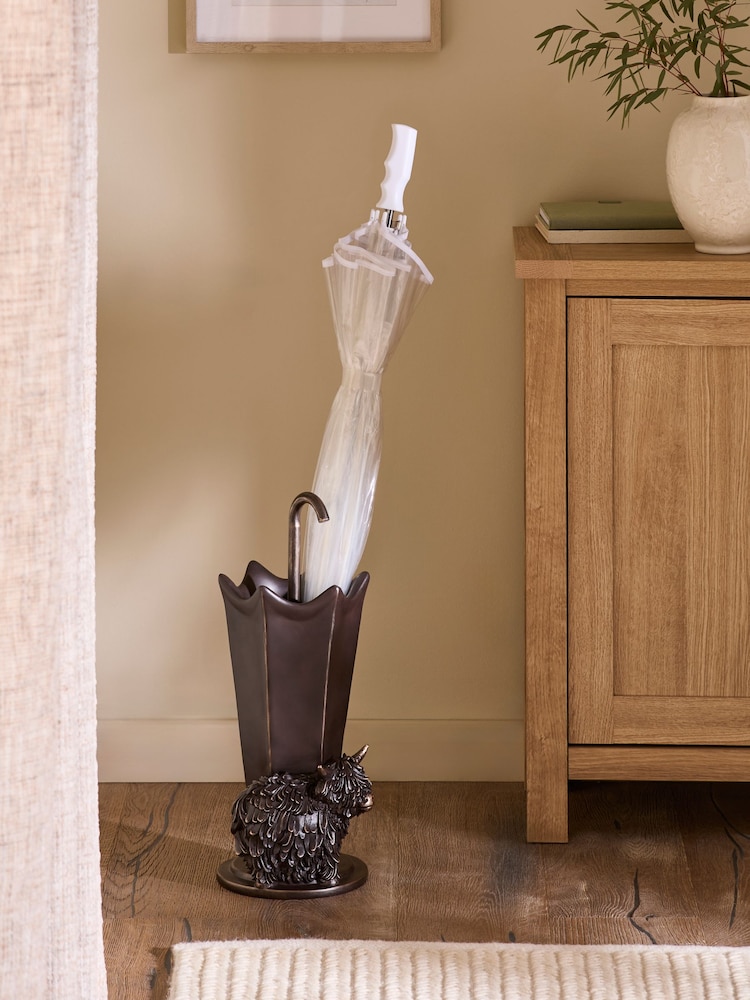Bronze Hamish The Highland Cow Umbrella Stand - Image 1 of 5 Bronze Hamish The Highland Cow Umbrella Stand - Image 1 of 5