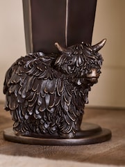 Bronze Hamish The Highland Cow Umbrella Stand - Image 4 of 5