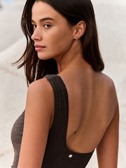 B by Ted Baker Hardware One Shoulder Swimsuit with Tummy Control - Image 5 of 6